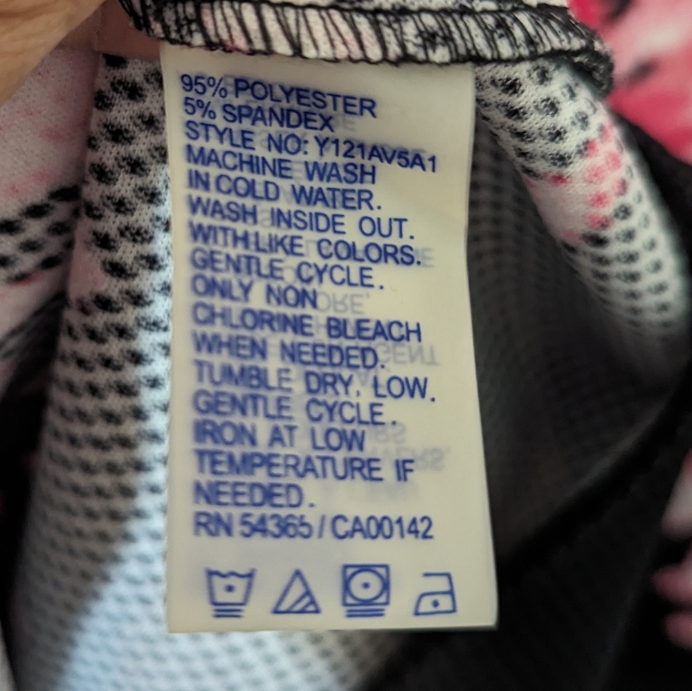 Pink and black flora Peter Nygard dress size 8 - Picture 5 of 6
